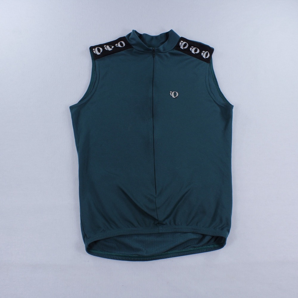 Vintage Pearl Izumi Men's Cycling Jersey Sleeveless M Teal Green Made In USA